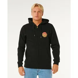 Rip Curl Wettie Passage Icon Zip Thru Hoodie Herren Schwarz M