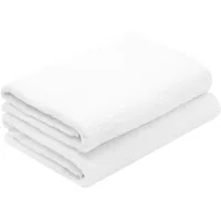 ZOLLNER Duschtücher,, Weiß, 70x140 cm, Oeko-Tex® Standard 100, Badtextilien,