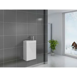 Möbelliebling Gäste-WC Waschbecken 40 x 22 cm weiß Vega