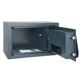Tectake tectake® Elektronischer Safe Tresor mit Schlüssel und LED-Anzeige inkl. Batterien