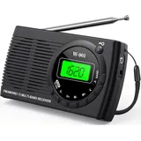 Tragbares Fm/am/sw-mini-transistorradio Mit Exzellentem Empfang, Kopfhöreranschluss Und Großem Display, Ideal Für Reisen