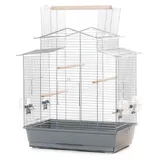 ollesch Vogelkäfig XXL 58,5 x 38 x 65 cm weiß
