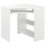 Vicco Eckschreibtisch Odin Weiß, 83 x 76 cm,