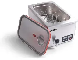 SARO Sous-Vide Garer SALERNO, Edelstahl-Vakuumgarer mit Digitalanzeige und Umwälzpumpe, Maße (L x B x H): 578 x 360 x 300 mm