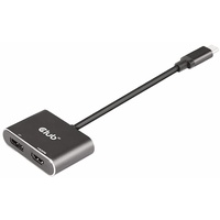 Club 3D MST Hub USB-C 3.2 auf DisplayPort + HDMI 4K60Hz M/F Adapter (CSV-1552)