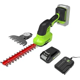 Greenworks G24SHT with Batterie and charger