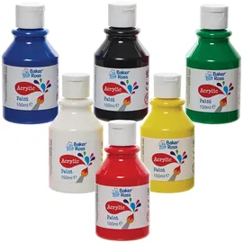 Baker Ross FN505 Acrylfarben 6 St. 150 ml Primärfarben