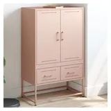 vidaXL Highboard Rosa 68x39x111,5 cm Stahl