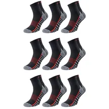 CHiLI Lifestyle Socks Chili Lifestyle Quarter Socken CUSHION GRIP 9 Paar gepolstert Baumwolle