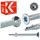 Klimas WSDST Flügelbohrschrauben Holz-auf-Stahl 6,3 x 70 mm 200 Stück