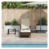 vidaXL Sonnenliege 157 x 55 x 92 cm Braun