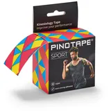 PINOTAPE Kinesiologie Tape 80s Style Rot 5 cm x 5 m