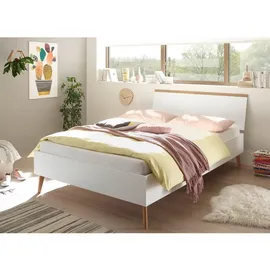 furn.design Helge 140 x 200 cm Weiß/Eiche