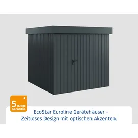 Hörmann EcoStar Gerätehaus 2,37 x 2,29 m Anthrazitgrau