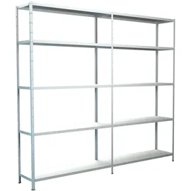 SCHULTE Regalwelt Anbauregal Stahl 200 x 220 x 50 cm weiß