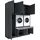 laundreezy Mehrzweckschrank-Set 186 x 238 x 68 cm Grau