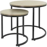 ML-Design 2er Set Couchtisch Beistelltisch Tisch Wohnzimmertisch 60x60x52 / 40x40x44 cm