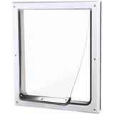 Trixie 2-Wege Freilauftür für Hunde, Weiß, Medium - white