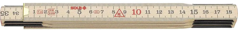 Gliedermaßstab SOLA H1/6 1 Meter aus Holz