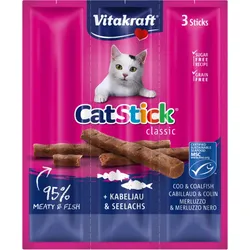 Vitakraft Cat Stick® + Kabeljau & Seelachs 3x18g