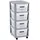 Curver Infinity Rollbox 4x11 L grau-weiß