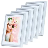 Ideal Trend Bilderrahmen Lifestyle Holzoptik 10x15 cm 5er Set