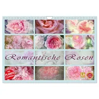Calvendo Romantische Rosen (Wandkalender 2026 DIN A4 quer), CALVENDO