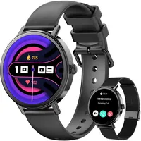 Smartwatch Herren Damen mit Telefonfunktion Fitnessuhr für Android & iOS Fitness
