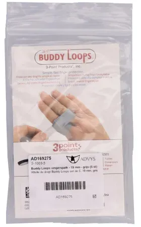 Advys Buddy Loops Fingerschiene 19mm Grau 5 Stück