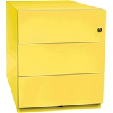 BISLEY Note Rollcontainer gelb 3 Auszüge 42,0 x 56,5 x 49,5 cm