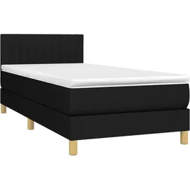 vidaXL Boxspringbett 100 x 200 cm Schwarz