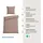 SCHIESSER Molly Uni Taupe 135 x 200 cm + 80 x 80 cm