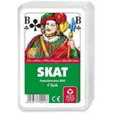10 x Skat französisches Bild Spielekarten, Bunt, 59 x 91 mm