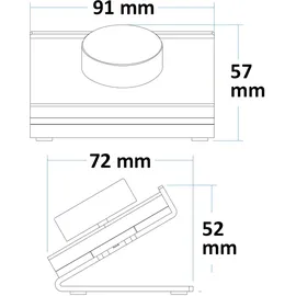 ISOLED Sys-Pro RGB 1 Zonen Tisch-Fernbedienung Beleuchtung-Fernbedienung