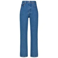 Levi's Levi’s Ribcage Ankle Straight Jeans in blauem Stonewash-W26