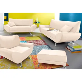 Home Affaire Polstergarnitur HOME AFFAIRE "Saltare elegant & komfortabel,, 3-2-1, bequem, Designfuß", beige (creme), H:78cm T:82cm, Sitzmöbel-Sets