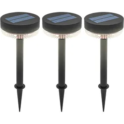 Outsunny - Solarlampen - 13L x 13B x 39,5H cm - schwarz
