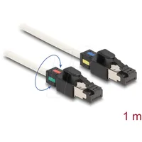 DeLock Netzwerkkabel RJ45 Stecker zu Stecker Cat.6A S/FTP mit