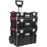 Botle Werkzeugroller Trolley System 3 stapelbare Boxen schwarz