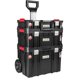 Botle Werkzeugroller Trolley System 3 stapelbare Boxen schwarz