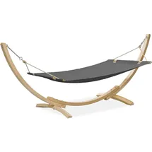 Konsimo Lenger Hängematte Mit Gestell, Dunkelgrau, - Konsimo®