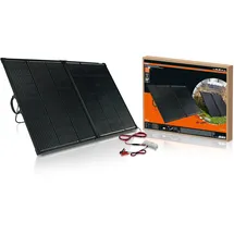 Osram BATTERYcharge SOLAR 200W, Monokristallines Solarmodul für netzunabhängige Stromversorgung, Solar-Batterieladegerät, faltbares Solarmodul mit integriertem Ständer, mit Überladeschutz