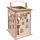 Rayher LED Lichterkette Holz 15,3 x 15,3 x 26,5 cm Braun