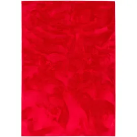 Pergamon Luxus Super Soft Fellteppich Pearl Rot 80x150cm