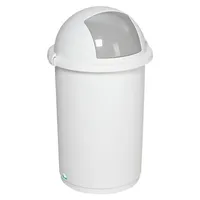 Proregal Robuster Abfallbehälter 50 l Weiß