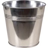 Zink-Übertopf Ø 16 x 14 cm Silber
