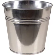 Zink-Übertopf Ø 16 x 14 cm Silber
