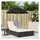 vidaXL Sonnenliege Doppelliege 200 x 58 x 29 cm Schwarz