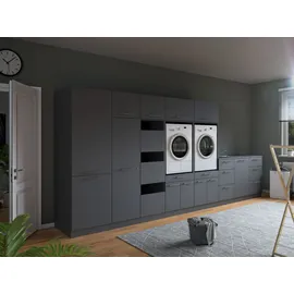 laundreezy Mehrzweckschrank-Set 445 x 200 x 68 cm Grau
