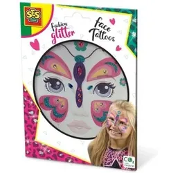 SES 14148 Fashion glitter Gesicht Tattoos -Schmetterling